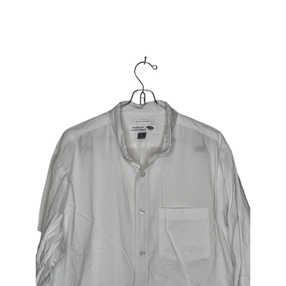 Old Navy Men's Shirt The Classic Regular Fit Coupe Standard Button-Up Sz. Large - Picture 4 of 10